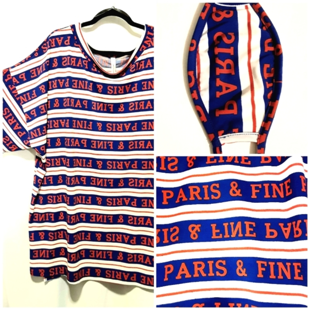 Mirror Image Tee Shirt Dress/Tunic - XL